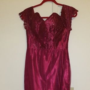 Burgundy Dress
